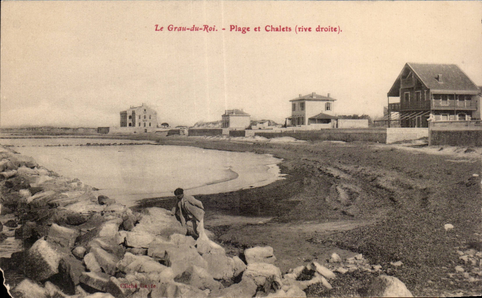 CPA Le Grau du Roi Plage et Chalets rive droite