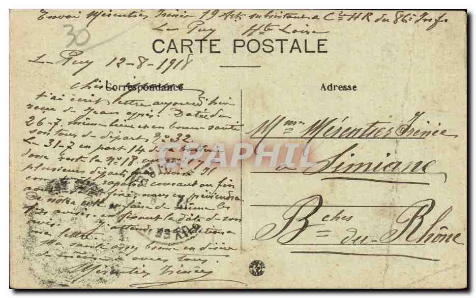 CPA Nimes Boulevard Victor Hugo Le grand cafe de la Bourse  — Rückseite