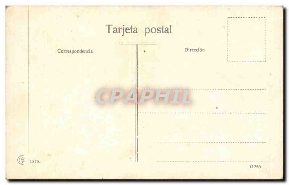 CPA Corrida Bombita en un passe — Rückseite