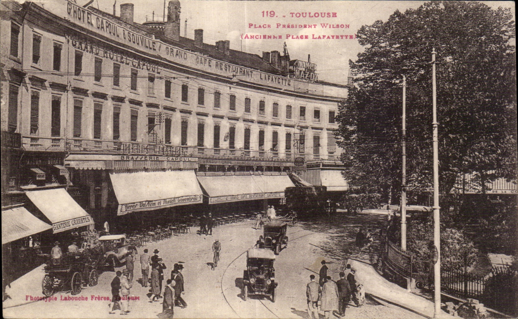Toulouse — Place Président Wilson (ehemals Place Lafayette) — Phototypie Labouche Frères, Toulouse