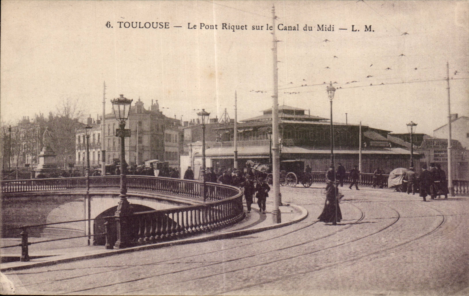 CPA Toulouse Le Pont Riquet sur le Canal du midi
