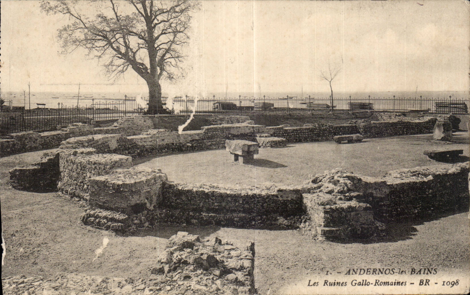 CPA Andernos les Bains Les ruines gallo romaines