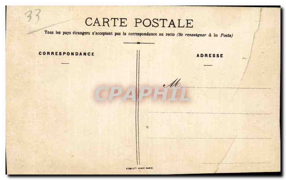 CPA Bordeaux Centenaire de la navigation a vapeur Mai Novembre 1907 — Verso