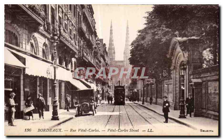 CPA Bordeaux Rue Vital Carles 
