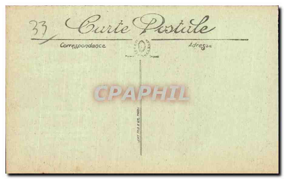 CPA Bordeaux Rue Vital Carles  — Verso