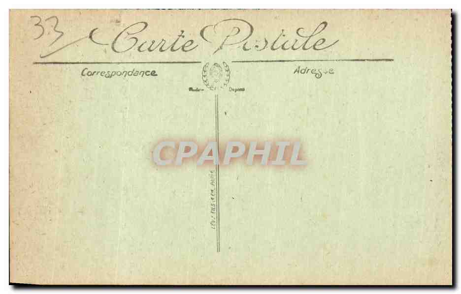 CPA Bordeaux Rue Sainte Catherine et Place Saint Projet — Verso