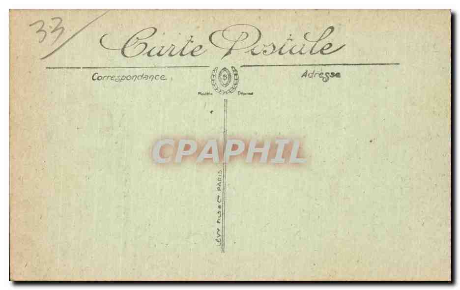 CPA Bordeaux Cours Alsace Lorraine  — Verso
