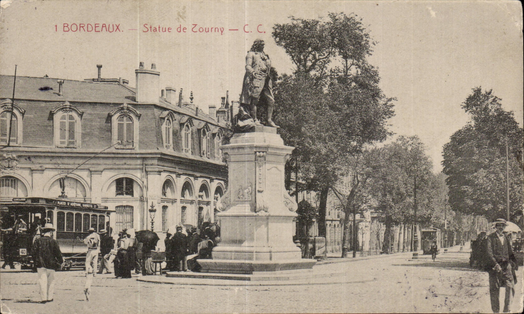 Bordeaux — Statue de Zourny — C.C.