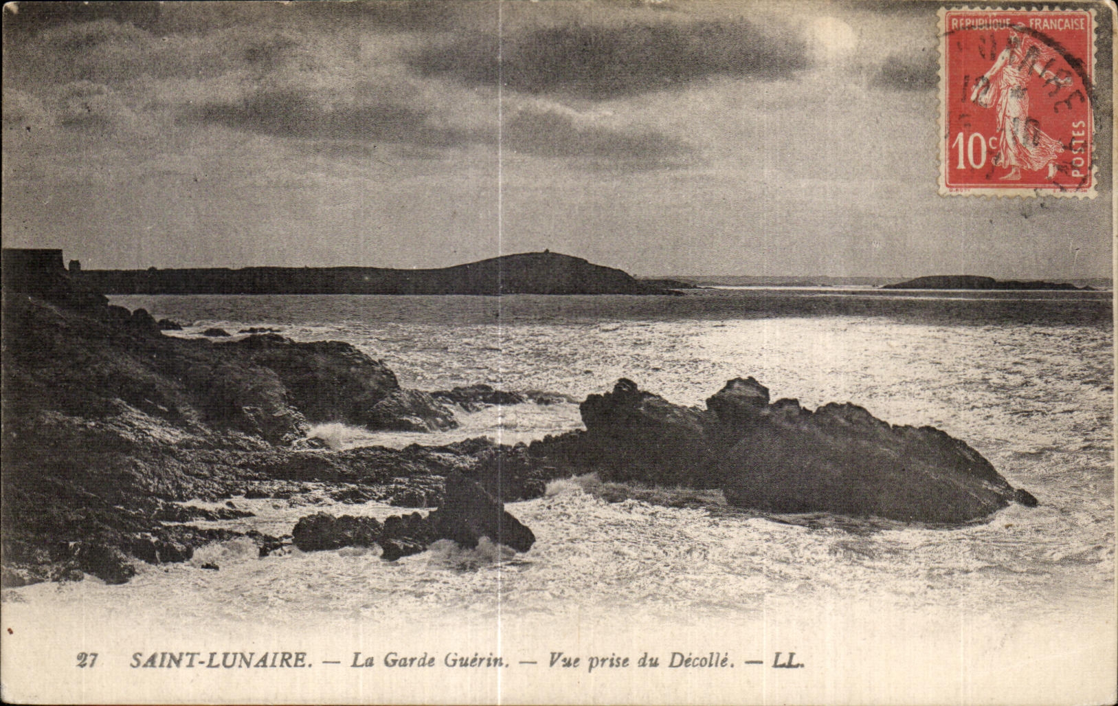 CPA Saint Lunaire La Garde Guerin Vue prise du Decolle