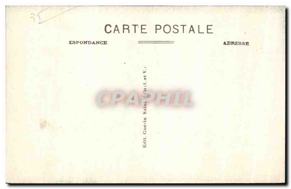 Côte d'Émeraude — Vue intérieure du Décollé — G.F. n°4358 — Verso
