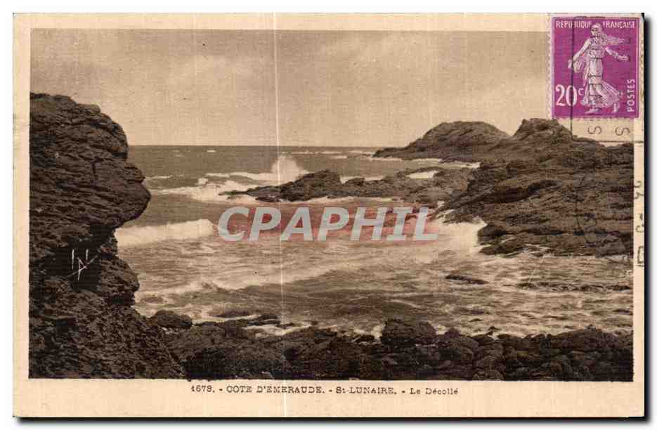 CPA Cote De Emeraude St Lunaire Le Decolle