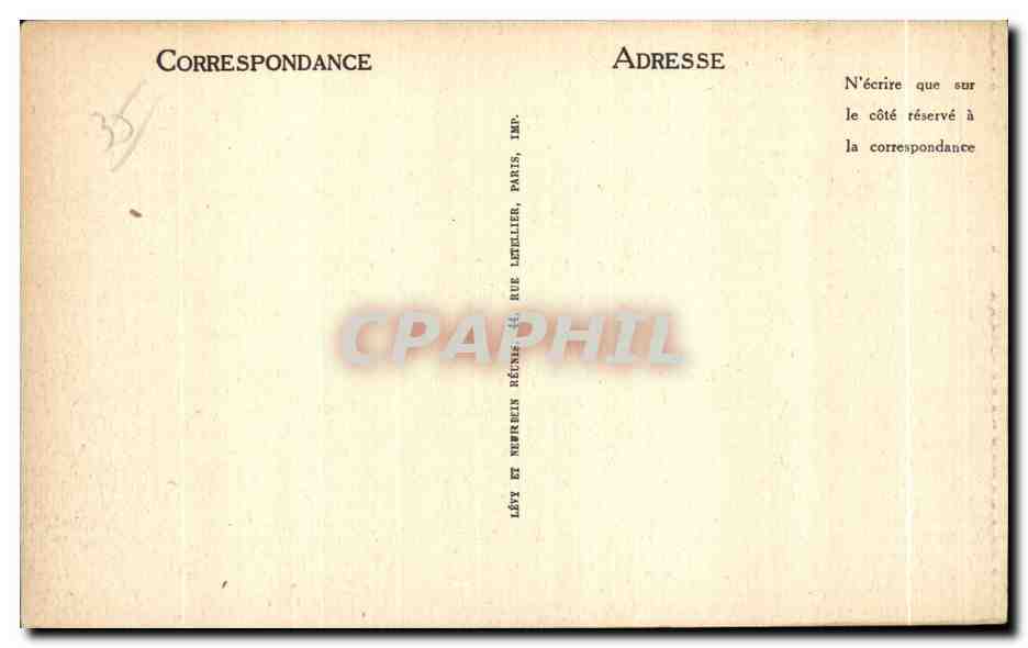 CPA Saint Lunaire Tempete Au Decolle — Verso