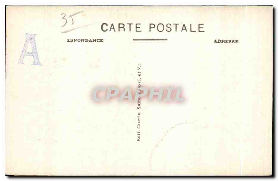 CPA Cote d Emeraude St Lunaire Vue Interieure du Decolle — Verso