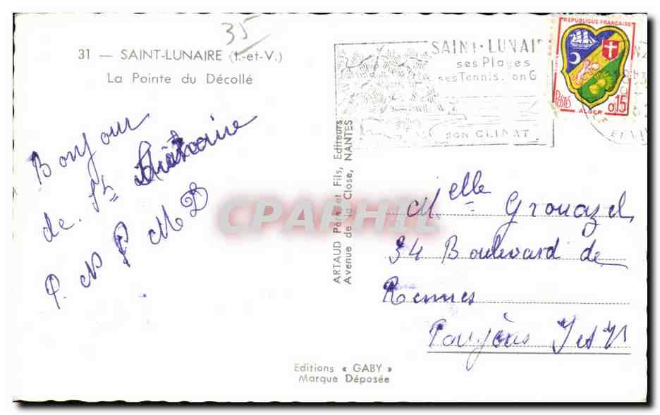 La Pointe du Décollé — Saint-Lunaire (Ille-et-Vilaine) — Éditions Gaby — Reverso