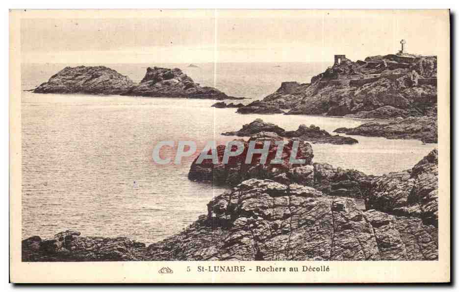 CPA St Lunaire Rochera au Decolle