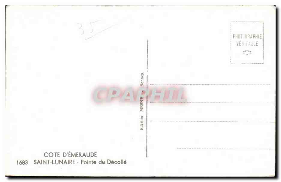Côte d'Émeraude — Pointe du Décollé — Édition MESNY Rennes — Reverso