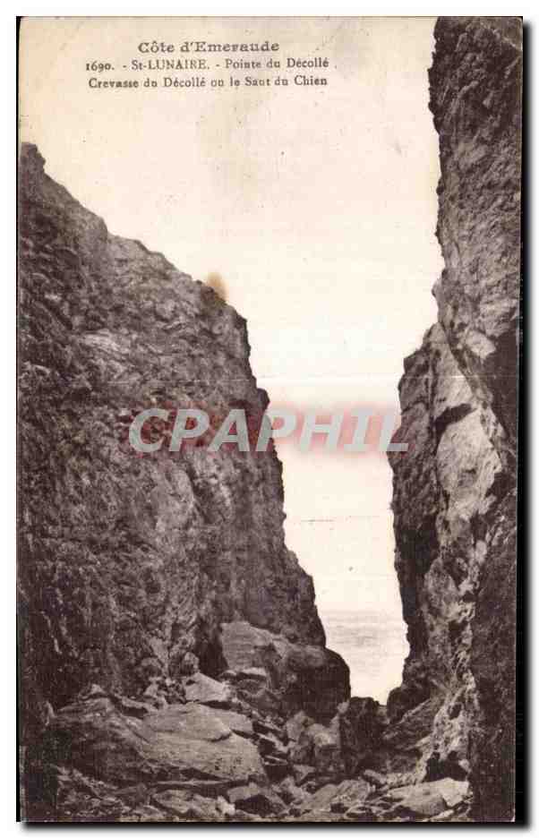 Côte d'Émeraude — Pointe du Décollé, Crevasse du Décollé ou le Saut du Chien — St-Lunaire