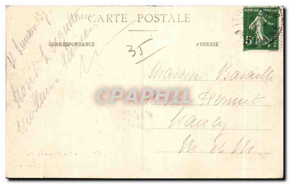 Côte d'Émeraude — St-Lunaire — Artaud et Nozais, Nantes — Verso