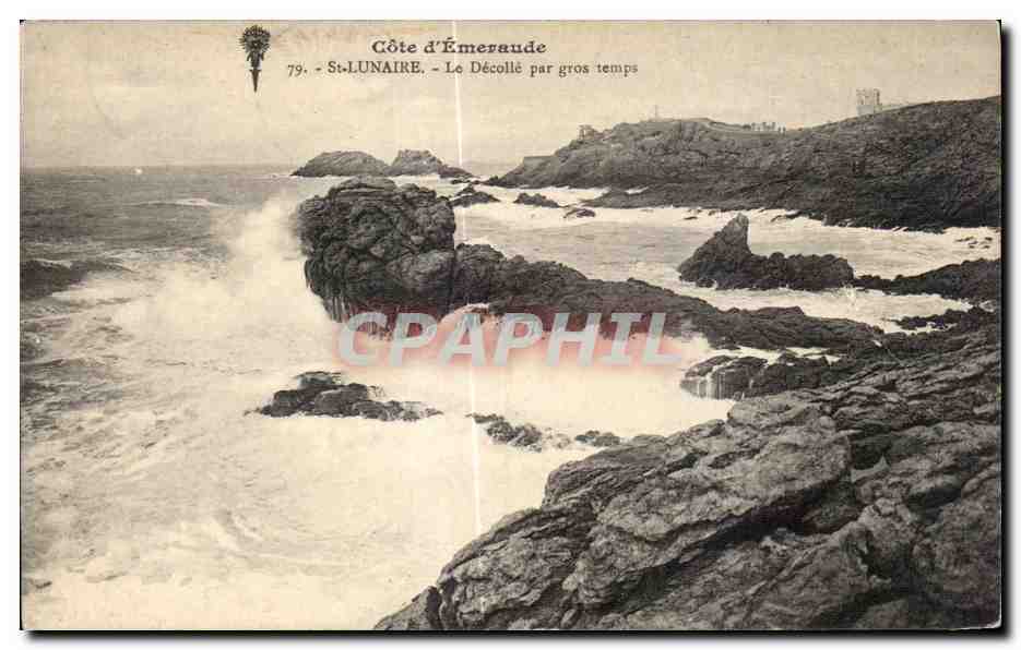 CPA Saint Lunaire Le du Decolle par gros Cote d Emeraude