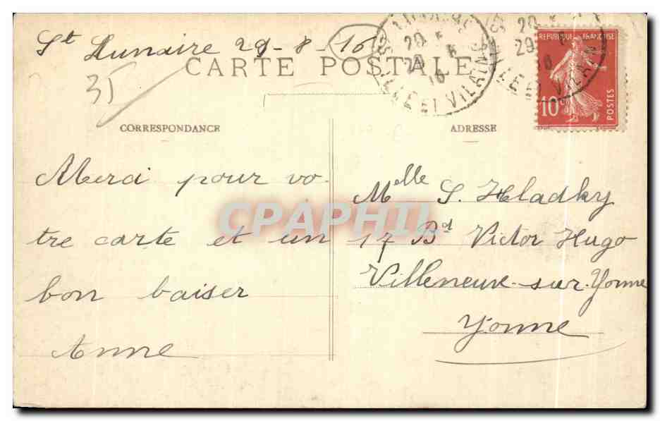 CPA Saint Lunaire Le du Decolle par gros Cote d Emeraude — Verso
