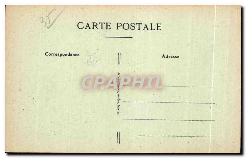 Côte d'Émeraude — Intérieur du Décollé — St-Lunaire — Verso