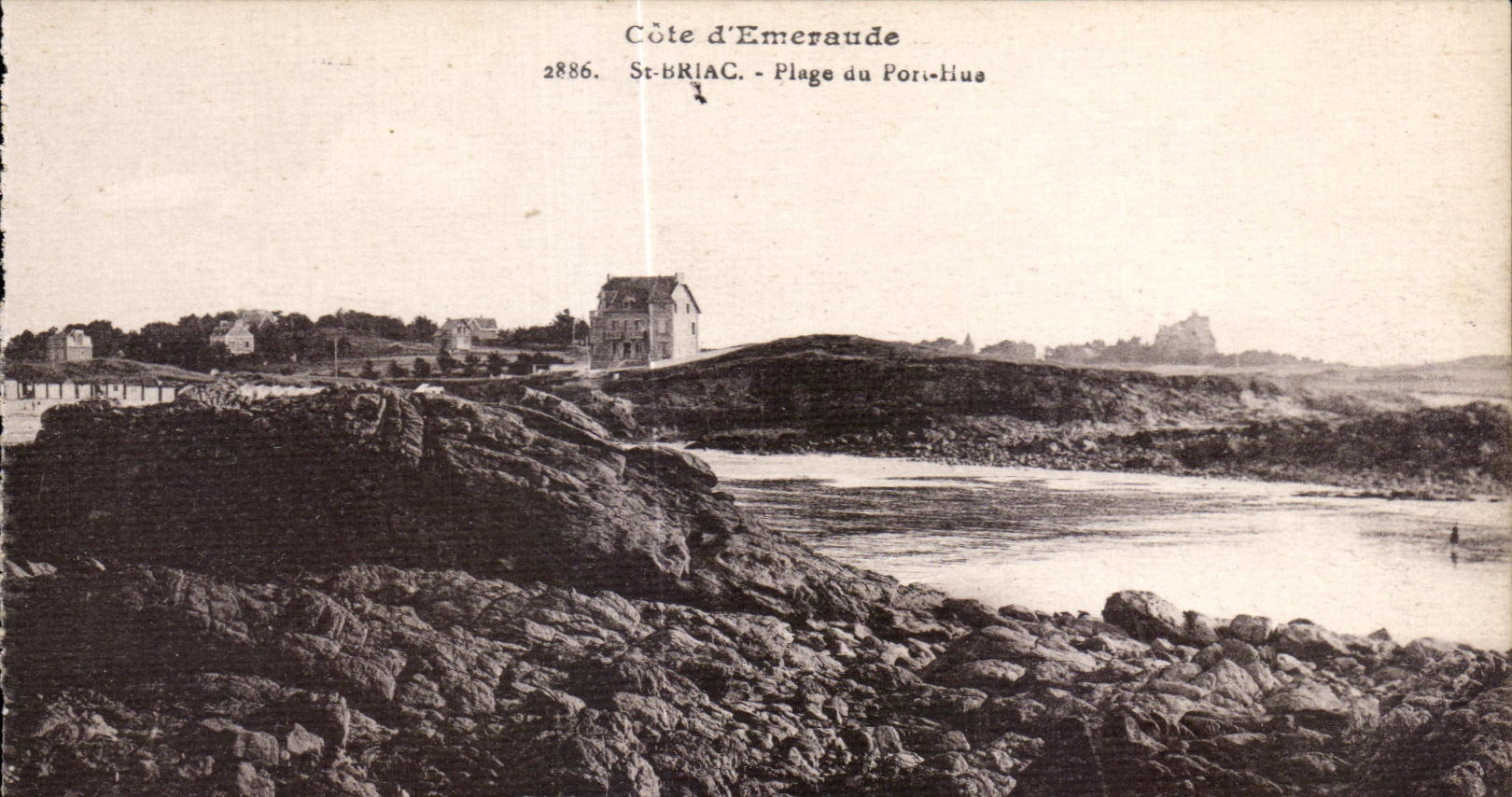 Côte d'Emeraude — St-Briac, Plage du Por-Hius — éditeur anonyme, n° 2886
