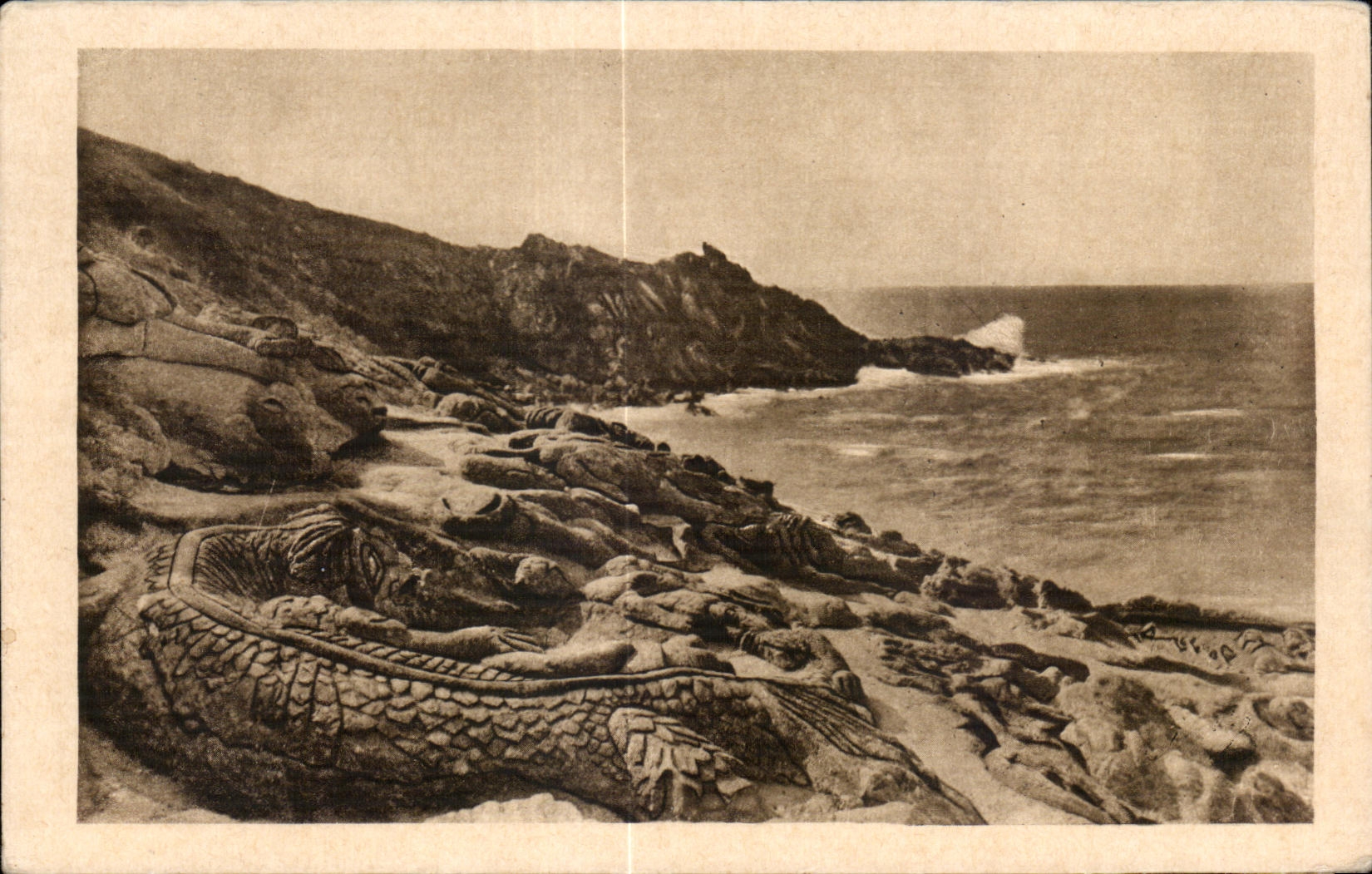 Côte d'Émeraude - ROTHÈNEUF (I.-et-V.) — Les Rochers Sculptés - Le Monstre Marin