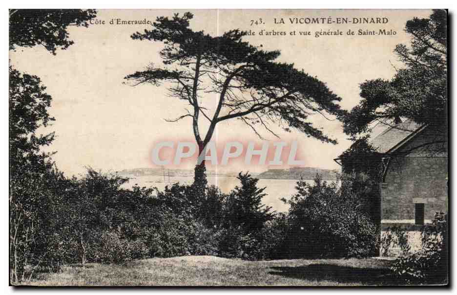 La Vicomté-en-Dinard — vue générale de Saint-Malo — Côte d’Émeraude