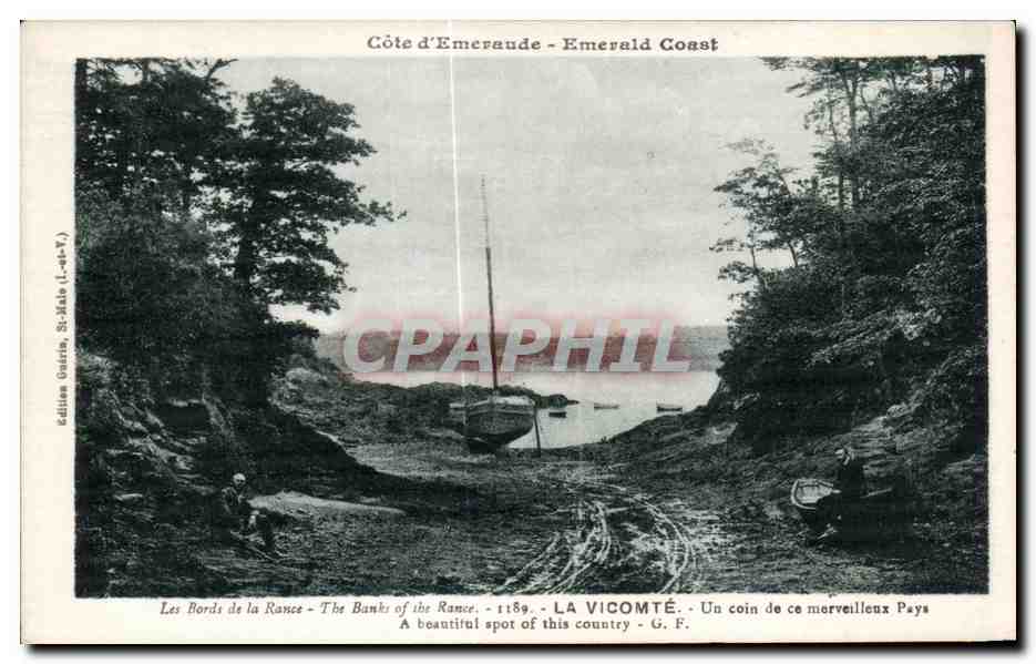 Les Bords de la Rance - The Banks of the Rance - LA VICOMTÉ — Éditions Guirin, St-Malo (L-24-V)