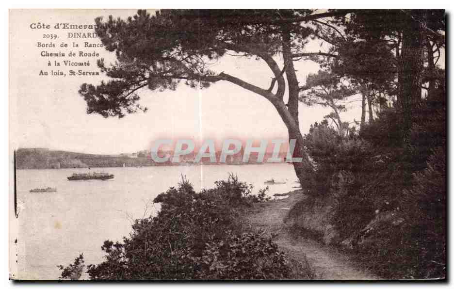Côte d'Emerande — Bords de la Rance, Chemin de Ronde à la Vicomté, St-Servan — Laurent-Nol, Beaucé