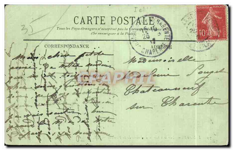 Dinard — Sur le Chemin de Ronde de la Vicomté — LL. — Reverso