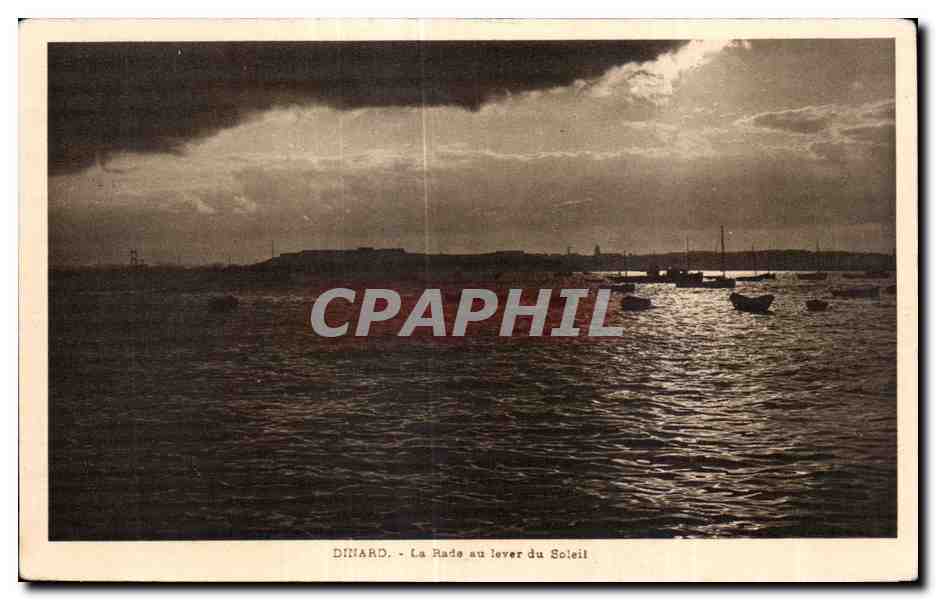 CPA Dinard La Rade au lever du Soleil