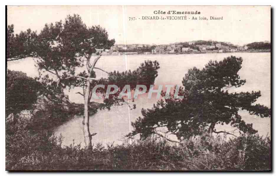 Côte d'Émeraude - Au loin, Dinard — Dinard-la-Vicomté, n°797