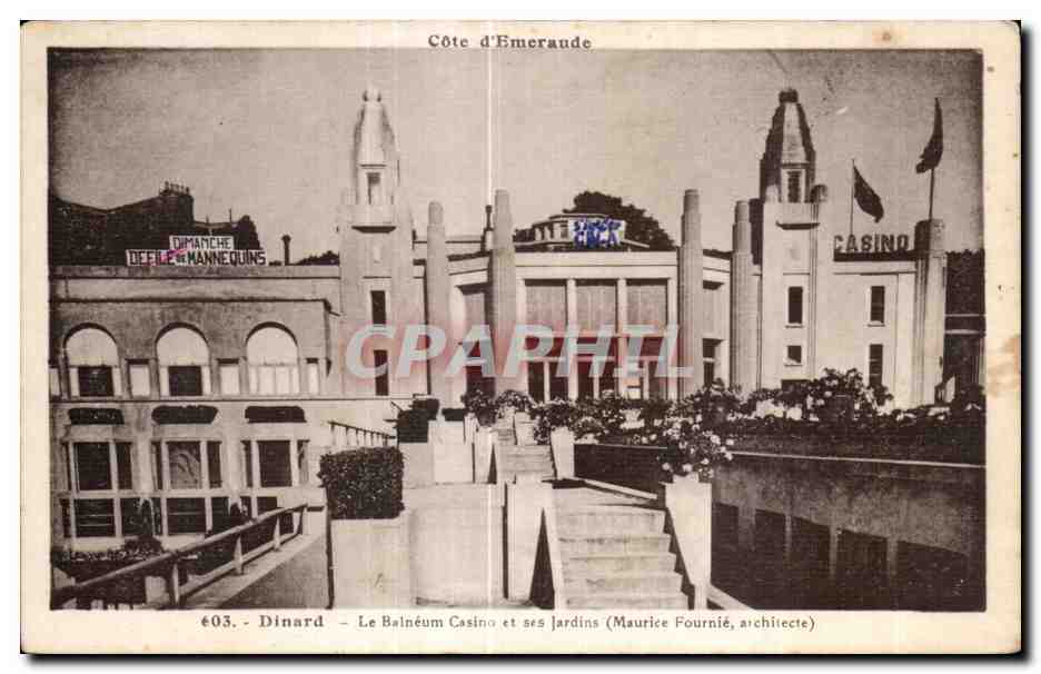Dinard — Le Balnéum Casino et ses Jardins — Maurice Fournié, architecte