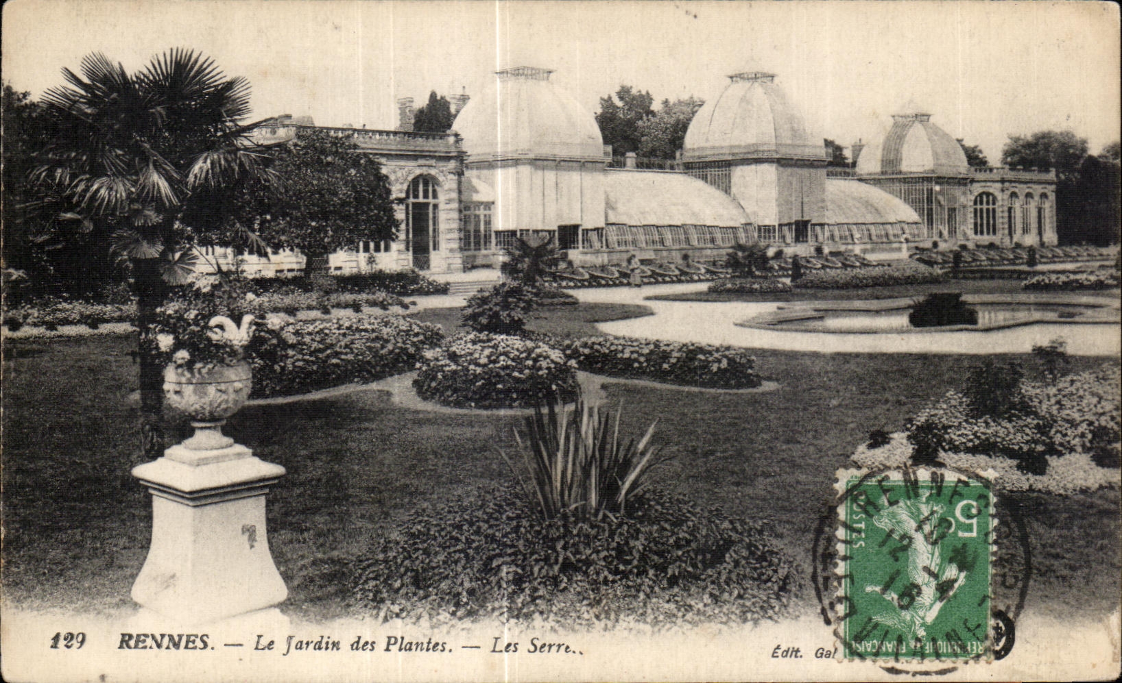 Rennes — Le Jardin des Plantes — Les Serres. — Édit. Gal.