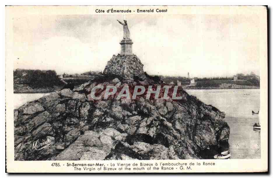 St-Servan-sur-Mer — La Vierge de Bizeux à l'embouchure de la Rance — G. M. — n° 4785