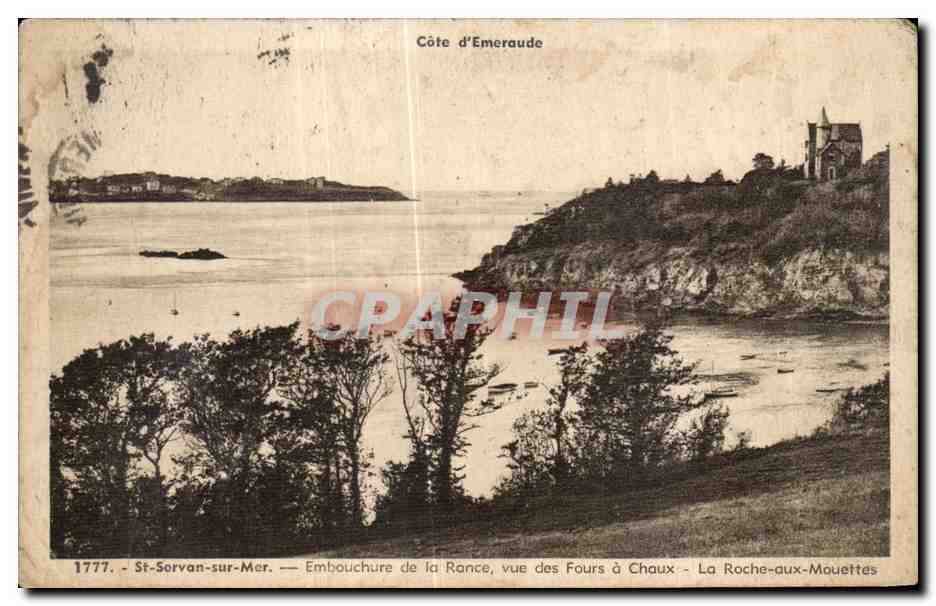 St-Servan-sur-Mer — Embouchure de la Rance, vue des Fours à Chaux - La Roche-aux-Mouettes — Côte d’Emeraude