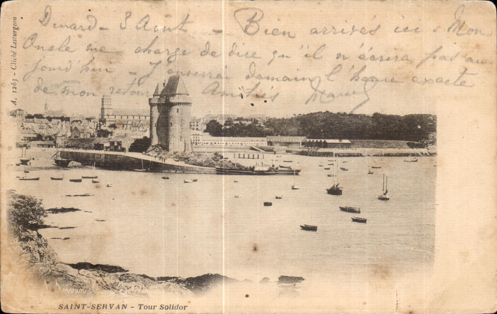 Saint-Servan — Tour Solidor — Chield Letungon, n° A.1269 - Recto