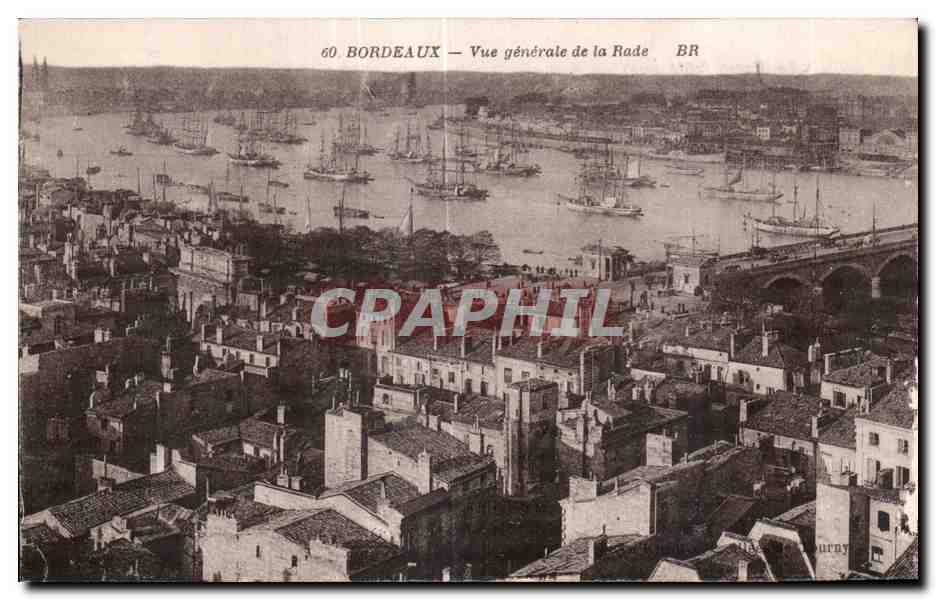 CPA Bordeaux Vue generale de la Rade