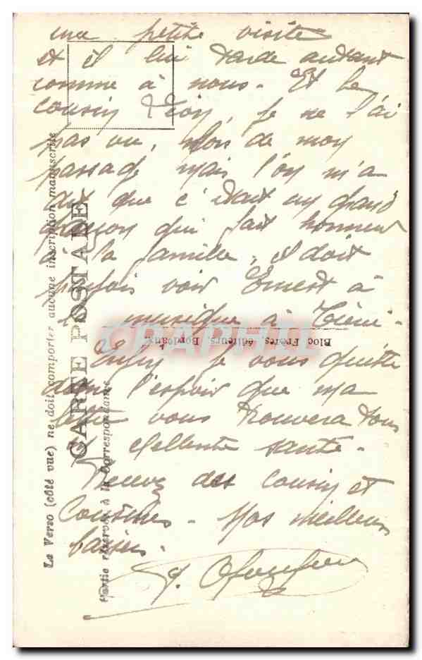CPA Bordeaux Vue generale de la Rade — Verso