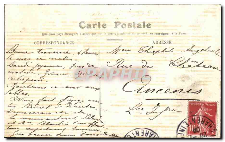 CPA La Rochelle Vue generale des Bassins Bateaux  — Verso