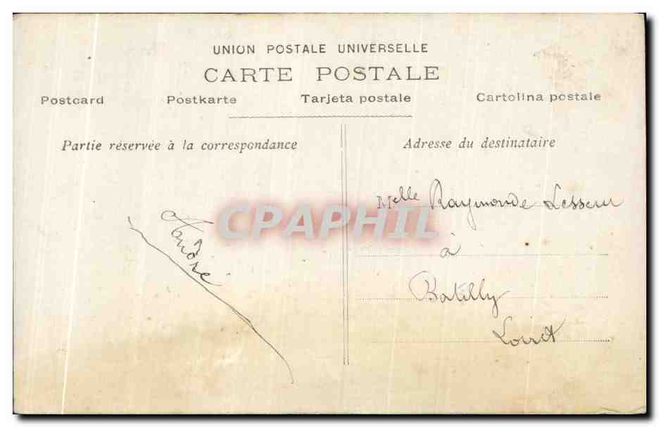 CPA Fantaisie Hereuse Annee Enfant  — Rückseite