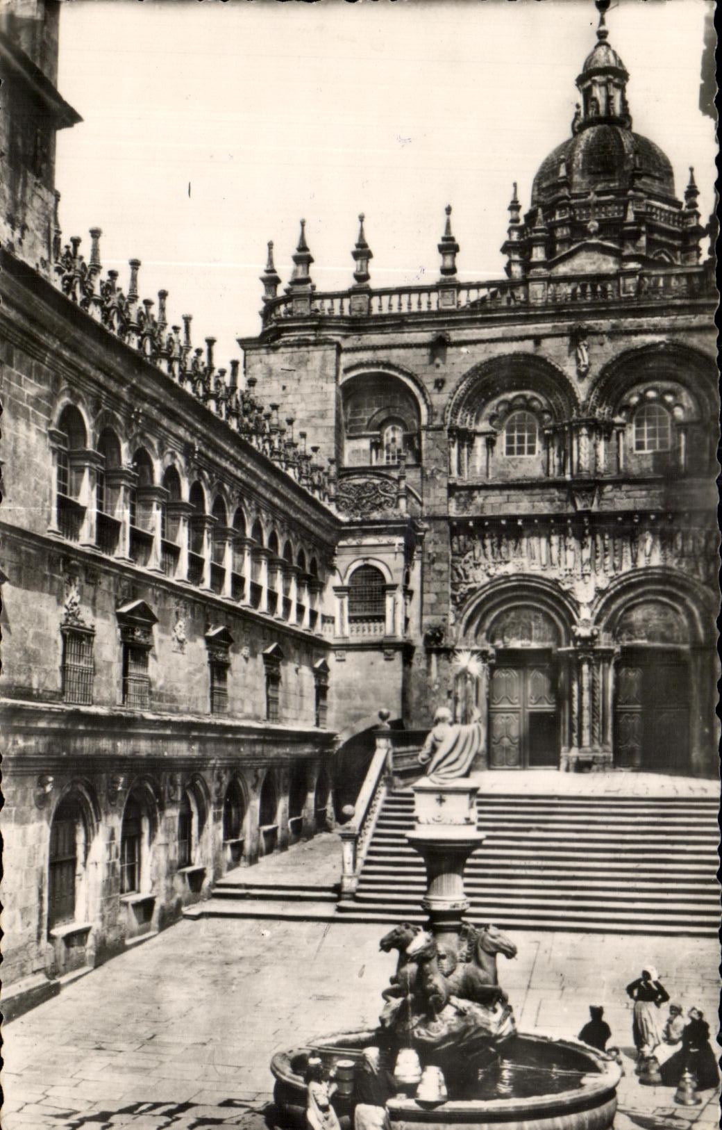 CPA Santiago del Chili Catedral Fachada de las Piaterias Cathedrale Facade des