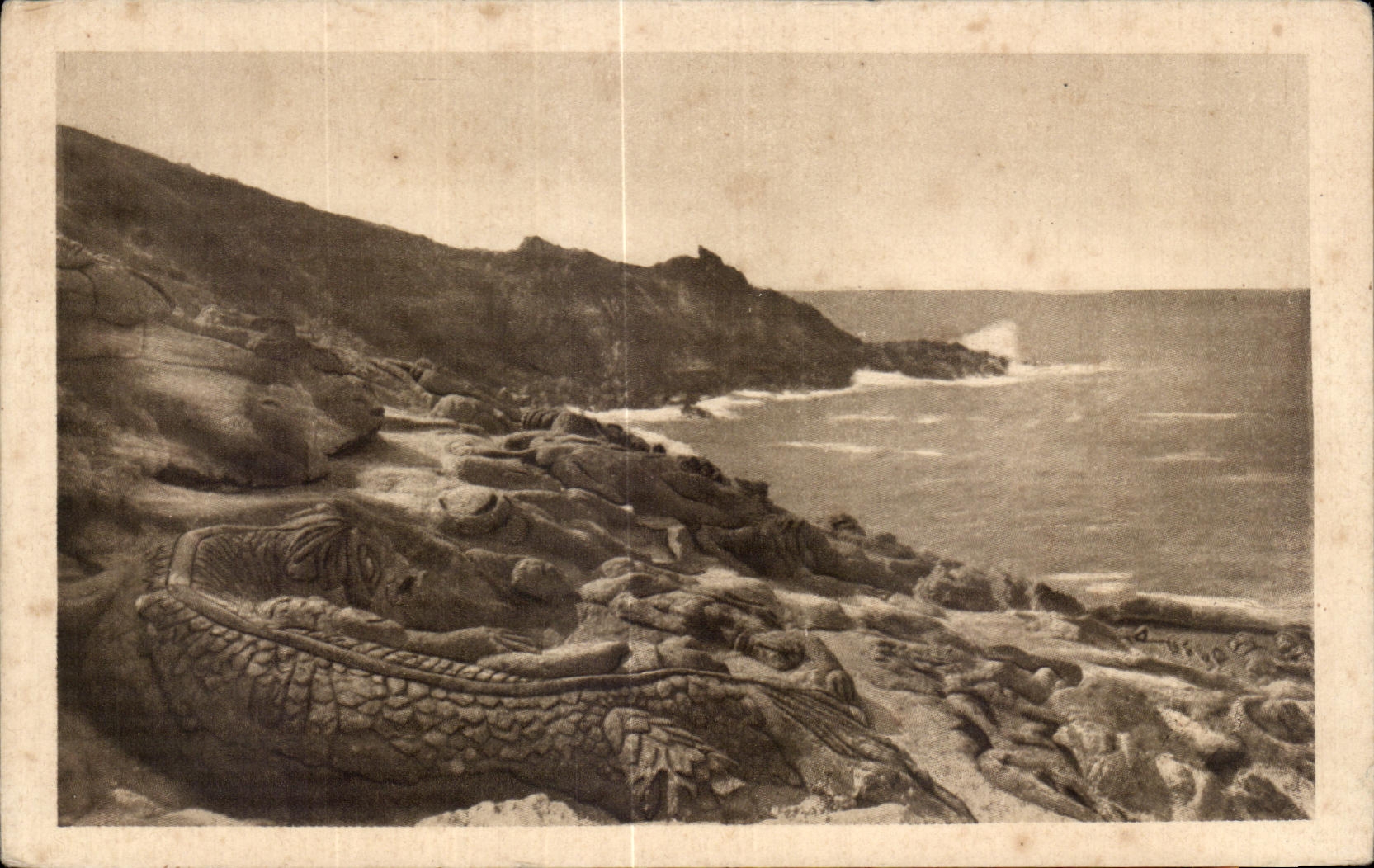 Côte d'Émeraude - ROTHÈNEUF (I.-et-V.) — Les Rochers Sculptés - Le Monstre