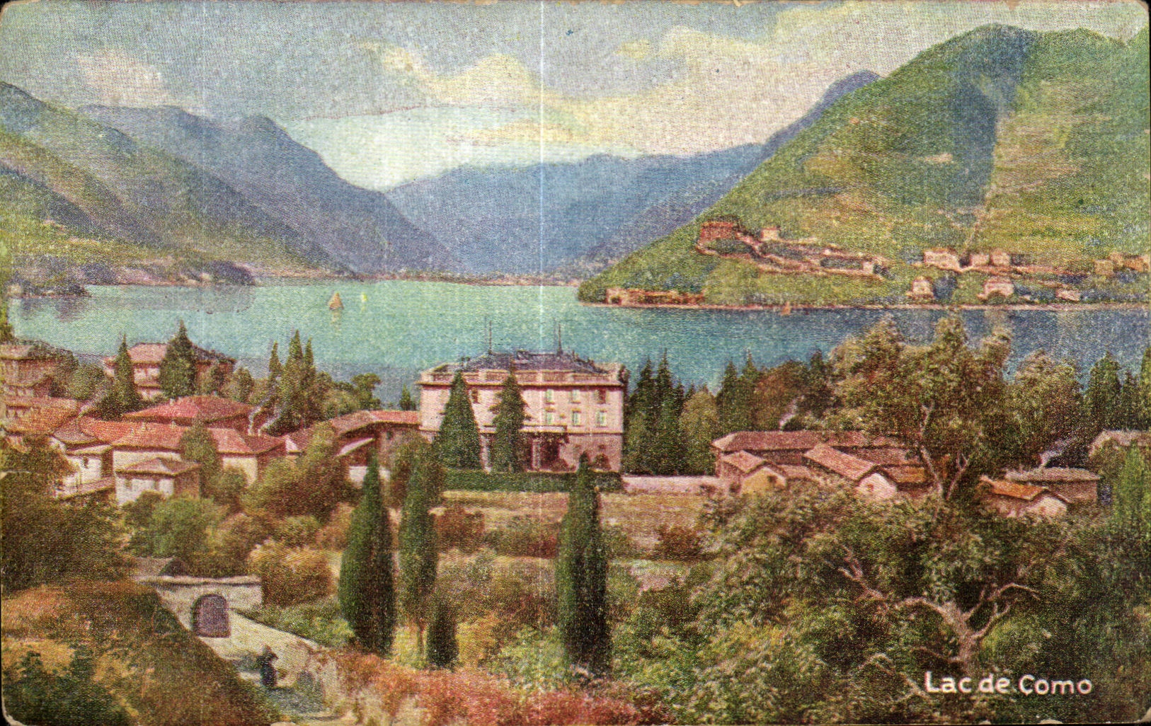 CPA Lac de Como italie Italia 