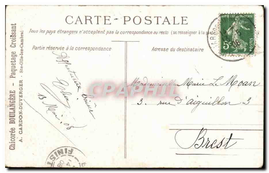CPA Lac de Como italie Italia  — Rückseite