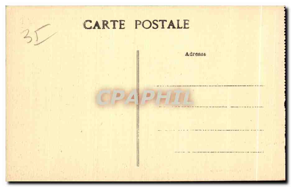 Cancale (I.-et-V.) — Vue sur les Falaises et la pleine Mer — A. Lamire, éditeur, Henner — Verso