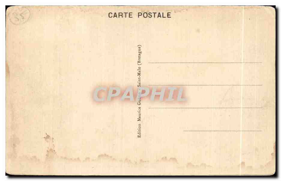 CPA Dinard (Bretagne) La Palmeraie — Rückseite