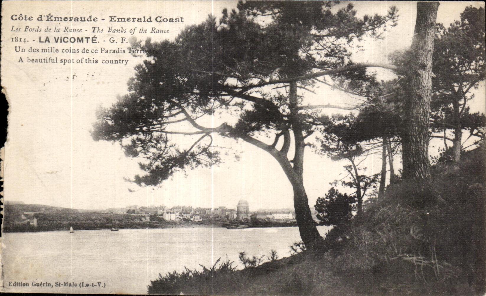 Côte d'Émeraude - Emerald Coast — Les Fords de la Rance — Édition Guérin, St-Malo (I.s.-t-V.)