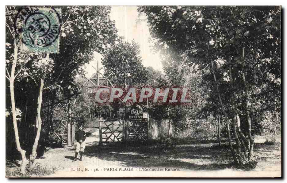 CPA Parais Plage L Enclos des Enfants